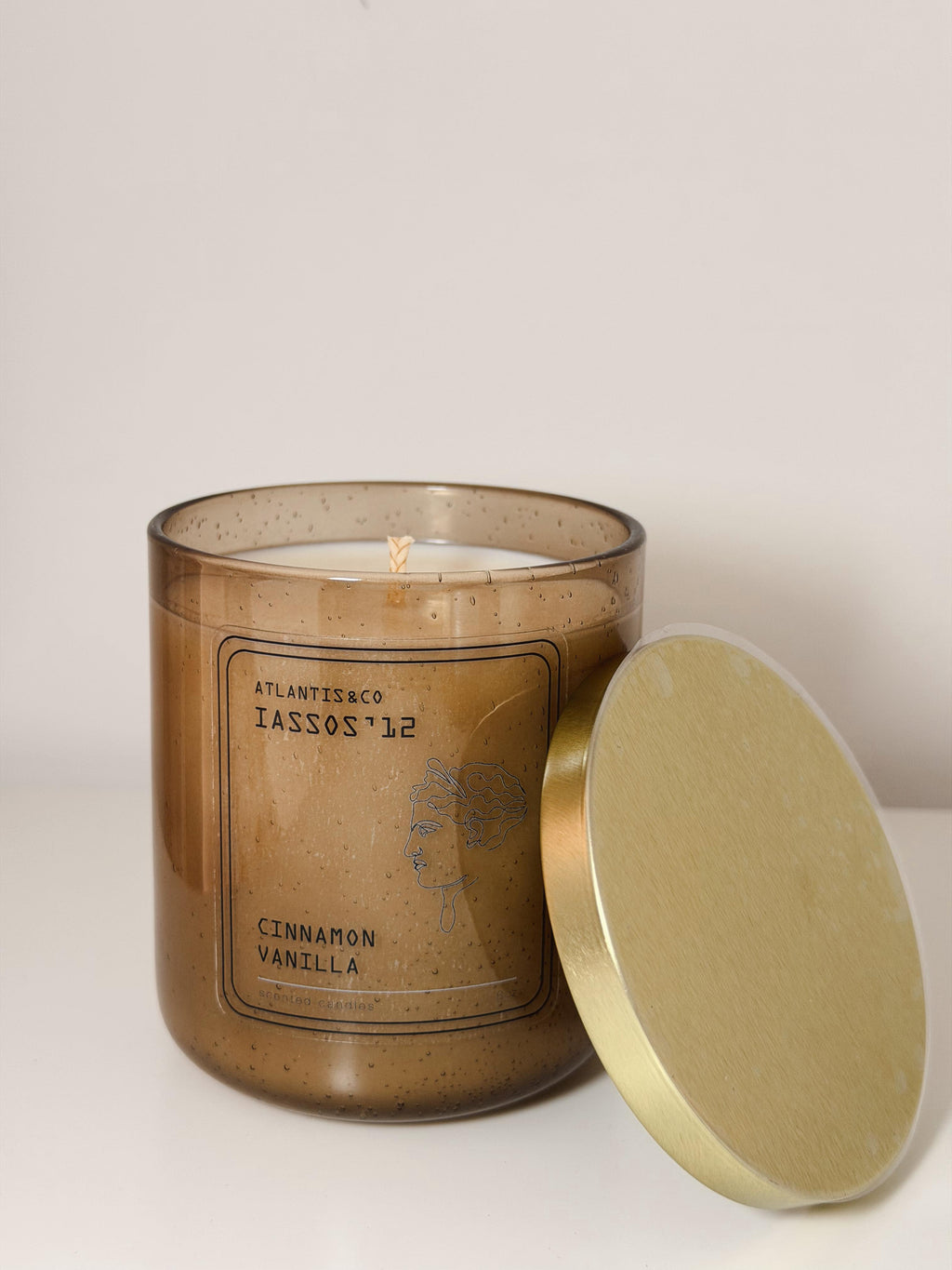 AMBER BUBBLE CINNAMON VANILLA CANDLE